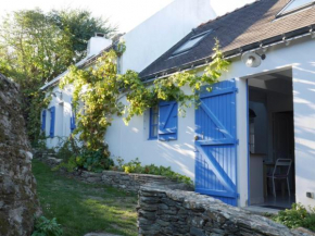 Charmante maison proche plage à Locmaria, 4 pers, jardin, cheminée, équipements complets - FR-1-418-97